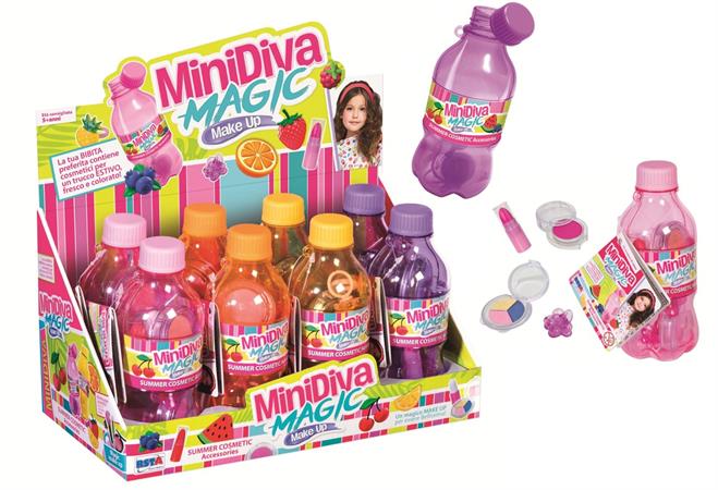 TRUCCHI 'MINIDIVA' SET IN BOTTIGLIA 4/ASS 8 £                  DISPLAY-F