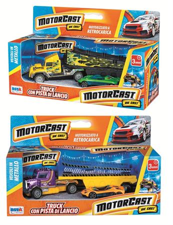 CAMION D-CAS 'MOTORCAST' TRUCK C/RAMPA E AUTO 24 £             SCATOLA-M