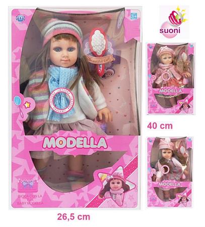 BAMBOLA CM. 40 'BABY MODELLA' C/VOCE 3/ASS 12 £                SCATOLA-F