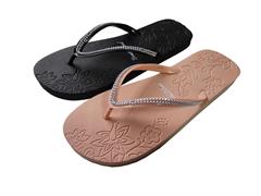 CIABATTE LCJ DONNA INFR 36/41 C/STRASS  2/COL  24 £   -MIN 24 ROSA/NERO