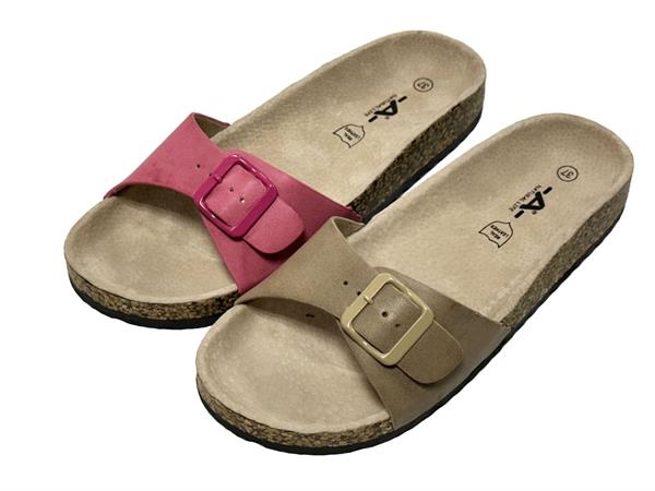 CIABATTE LCJ DONNA 36/41 -A-   2/COL      12 £    -MIN 12 FUXIA/BEIGE
