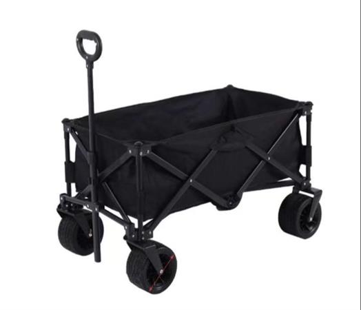 CARRELLINO SPIAGGIA CM. 98x50x59 IN ACCIAIO  1 £   NERO