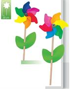 GIRANDOLA CM. 16 x38 ARCOBALENO ASTA/LEGNO 80 £    -MIN 2