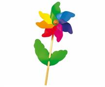 GIRANDOLA CM. 21 x58 ARCOBALENO ASTA/LEGNO  36 £    -MIN 2