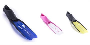 PINNE SUB  38/39 'CANCUN' IN BUSTA 3/COL  12 £     BLU-GIALLE-ROSA