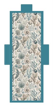 TELO COPRILETTINO CM. 70x185 MIC/FIBRA 'PAESAGGIO MARINO'  20 £