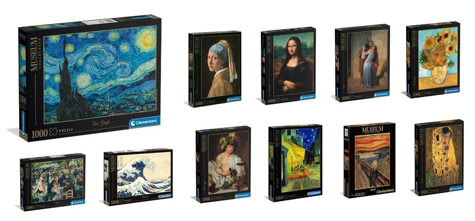 PUZZLE CLEMENTONI 'MUSEUM COLLECTION' 54 £       1000 PEZZI    DISPLAY-X