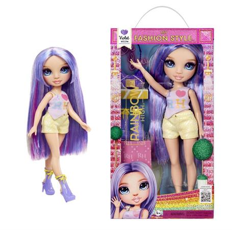 BAMBOLA 'RAINBOW HIGH' VIOLET MY FASHION STYLE 1 £             SCATOLA-F