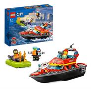 COSTRUZIONI LEGO CITY 'BARCA SOCCORSO ANTINCENDIO' 6 £         SCATOLA-X