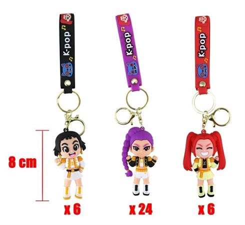 BAMBOLA 'K-POP' CM. 8 PORTACHIAVI 3/ASS 36 £      6x 24x 6x