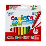 CANC PENNARELLI MAXI JUMBO CARIOCA SCATOLA PZ.12   12 £  -MIN 3  LAVABIL