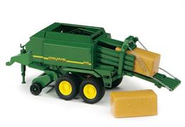 BRUDER RIMORCHIO 'JOHN DEERE' PRESSABALLE 390x145  4 £         SCATOLA-M