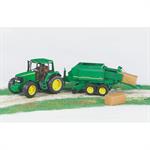 BRUDER RIMORCHIO 'JOHN DEERE' PRESSABALLE 390x145  4 £         SCATOLA-M