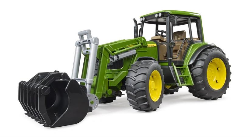 BRUDER TRATTORE 'JOHN DEERE' 6920 C/BENNA 385x165  4 £         SCATOLA-M