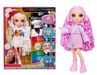 BAMBOLA 'RAINBOW HIGH' WATERCOLOR & CREATE PURPLE EYES 1 £     SCATOLA-F