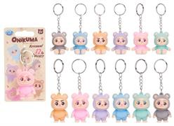 PORTACHIAVI 3D 'ONIKUMA' CM. 5 FLOCCATO 12/ASS 48 £  C/BACKCARD