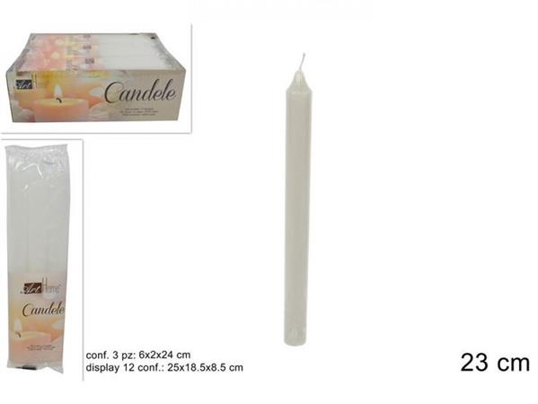 CANDELA CM. 23  BIANCA SET 3 PZ          72 £   -MIN 3