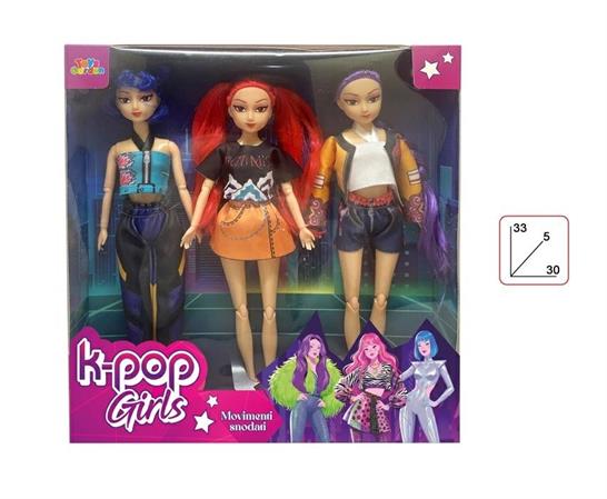 BAMBOLA 'K-POP GIRLS' SET 3 PEZZI SNODATE   6 £                SCATOLA-F
