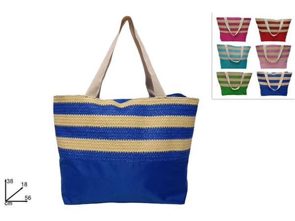 BORSA MARE CM.55x36 PAGLIA INTRECCIATA   18 £      6/COLORI
