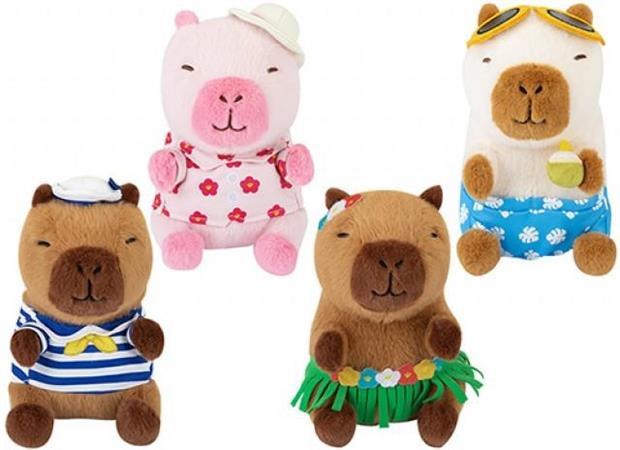 PELUCHE CM. 26 CAPYBARA 4/ASS 'IN SPIAGGIA'  24 £