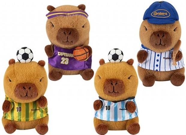 PELUCHE CM. 26 CAPYBARA 4/ASS 'SPORT'  24 £