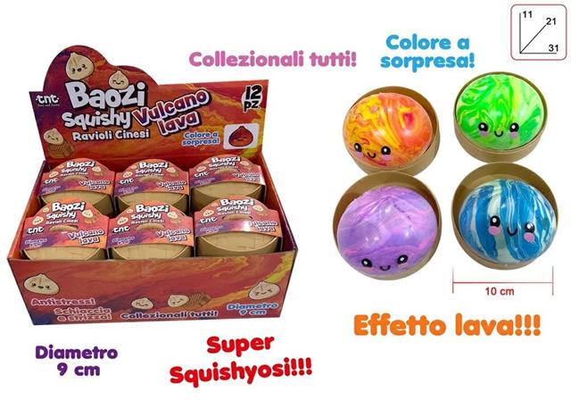 SQUISHY 'RAVIOLI CINESI BAOZI' VULCANO LAVA 9 CM.  12 £        DISPLAY-X