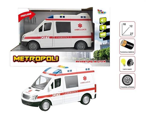 AMBULANZA '118' LUCI/SUONI A FRIZIONE 16x27   6 £              SCATOLA-M