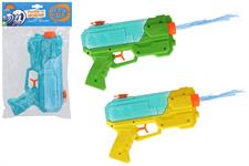 PISTOLA ACQUA CM. 21 TRASPARENTE 3/ASS  24 E