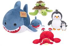 PELUCHE CM. 30 ANIMALI MARINI C/CUCCIOLO 4/ASS 6 £