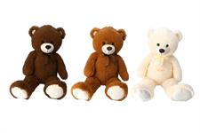 PELUCHE CM. 100 ORSO 'C/FIOCCO' 3/ASS 4 £