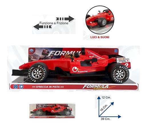 AUTO 'FORMULA' LUCI/SUONI A FRIZIONE IN BOX 12 £                  CUPOLA