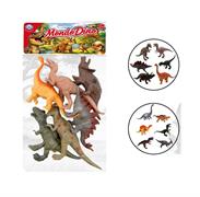 ANIMALI 'MONDO DEI DINOSAURI' PZ.6 IN BUSTA 24 £    2/ASS