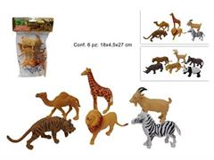 ANIMALI DELLA SAVANA SET PZ.6 2/ASS  48 =