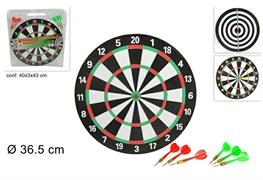 GIOCO BERSAGLIO CM. 35 C/FRECCETTE P. METALLO 24 =