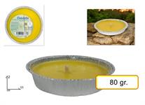 CITRONELLA CANDELA CM. 11 FIACCOLA ALLUMIN  135 =  -MIN 3    PER ESTERNO