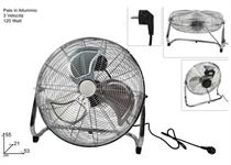 VENTILATORE DA PAVIMENTO 120 W PALE ALLUMINIO 1 =     3 VELOCITA'