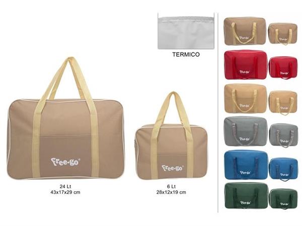 BORSA FRIGO LT.24 +LT.6 'FREE' SET PZ.2   18 =     6/COLORI TENUI