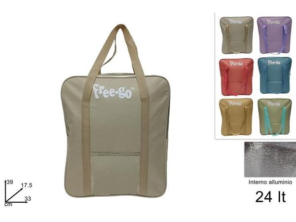 BORSA FRIGO LT.24 'FREE-GO' CM.39x33 6/COL  24 =   CON MANICI