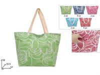 BORSA MARE CM.39x57 CANVAS 'FIORI' 5/ASS  18 =