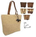 BORSA MARE CM.52x38 C/CIONDOLO CANE PAGLIA 12 =   -5/ASS