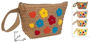 BORSELLO BEAUTY CM. 17x26 FLOREALE PAGLIA  36 =    4/ASS