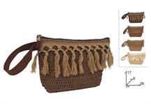 BORSELLO BEAUTY CM. 17x26 C/FRANGE PAGLIA  36 =    4/ASS