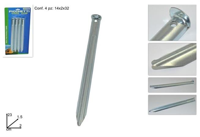 PICCHETTI CM 23 IN FERRO SET 4 PZ  72 =