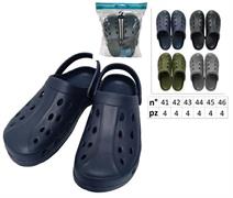 CIABATTE DUS UOMO 41/46 TRAFORATA 4/COL     24 =    -MIN 24