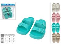 CIABATTE DUS DONNA 36/41  4/COL          24 =   -MIN 24   DOPPIA FIBBIA