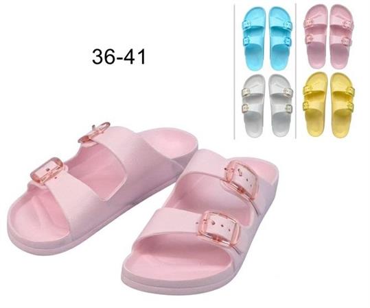 CIABATTE DUS DONNA 36/41  4/COL          24 =   -MIN 24   DOPPIA FIBBIA