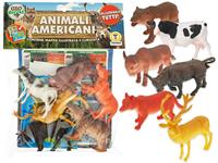 ANIMALI AMERICANI C/MAPPA PZ.6 IN BUSTA  12 =