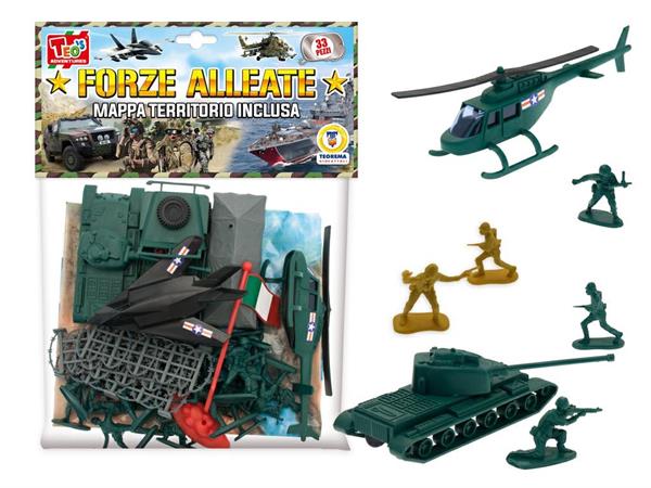 SOLDATINI FORZE ALLEATE PZ. 33 C/MAPPA    36 S                   BUSTA-M