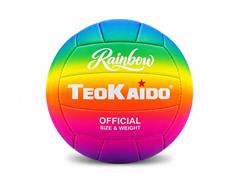 PALLONE BEACH/VOLLEY CUOIO 'RAINBOW' TEOK 24 =