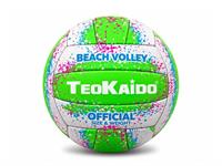 PALLONE BEACH/VOLLEY CUOIO 'GREEN WHITE' TEOK 24 =